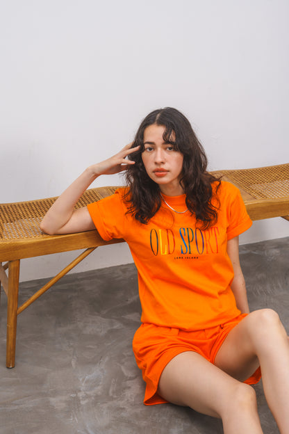 マルチロゴプリントTシャツ ORANGE
