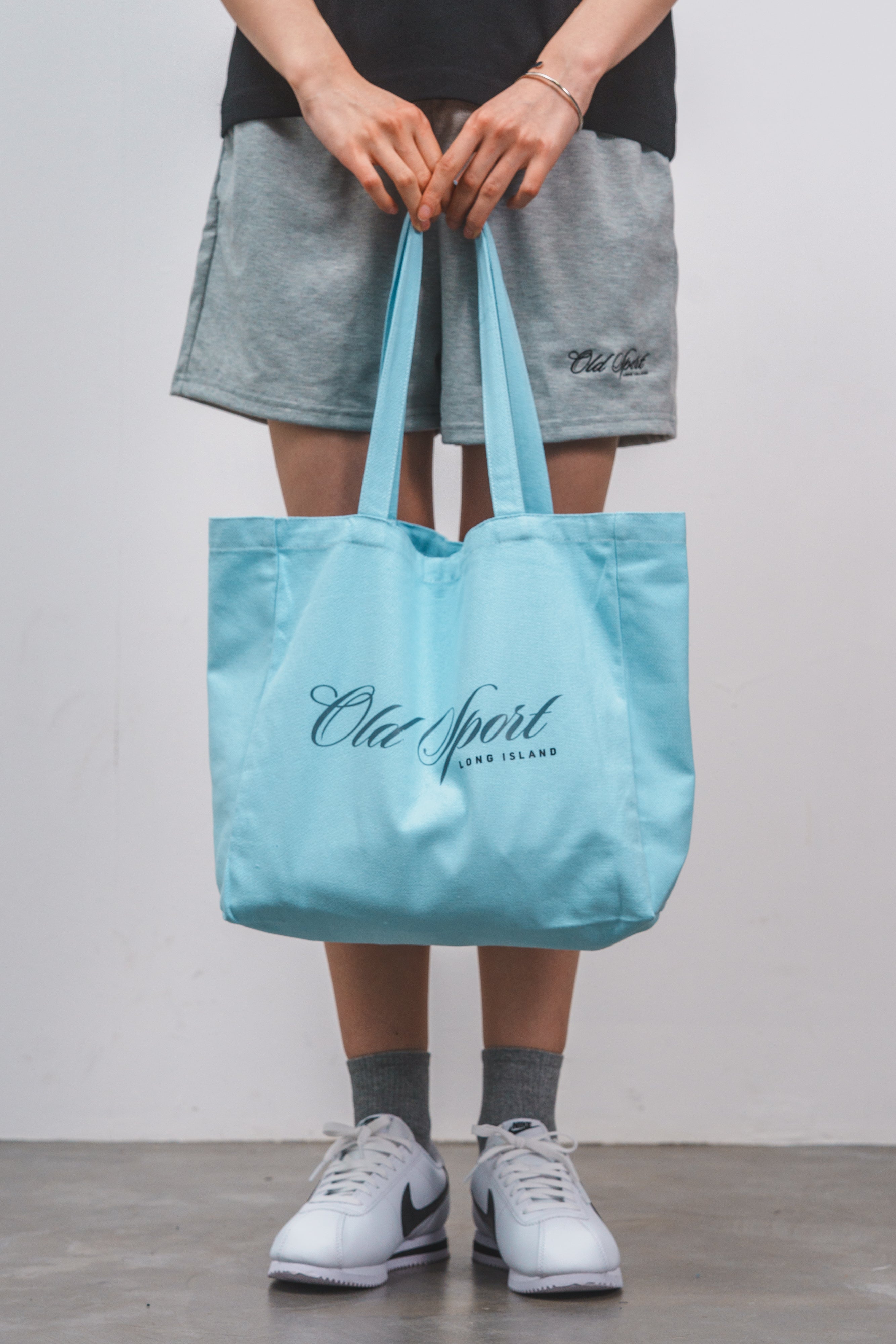 Old Sportロゴ刺繍ショートパンツ GRAY