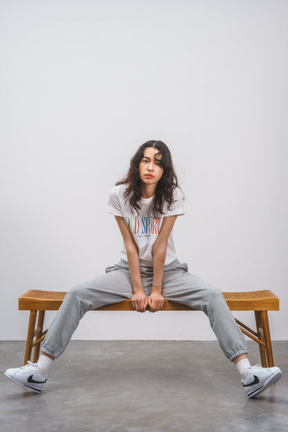 マルチロゴプリントTシャツ WHITE