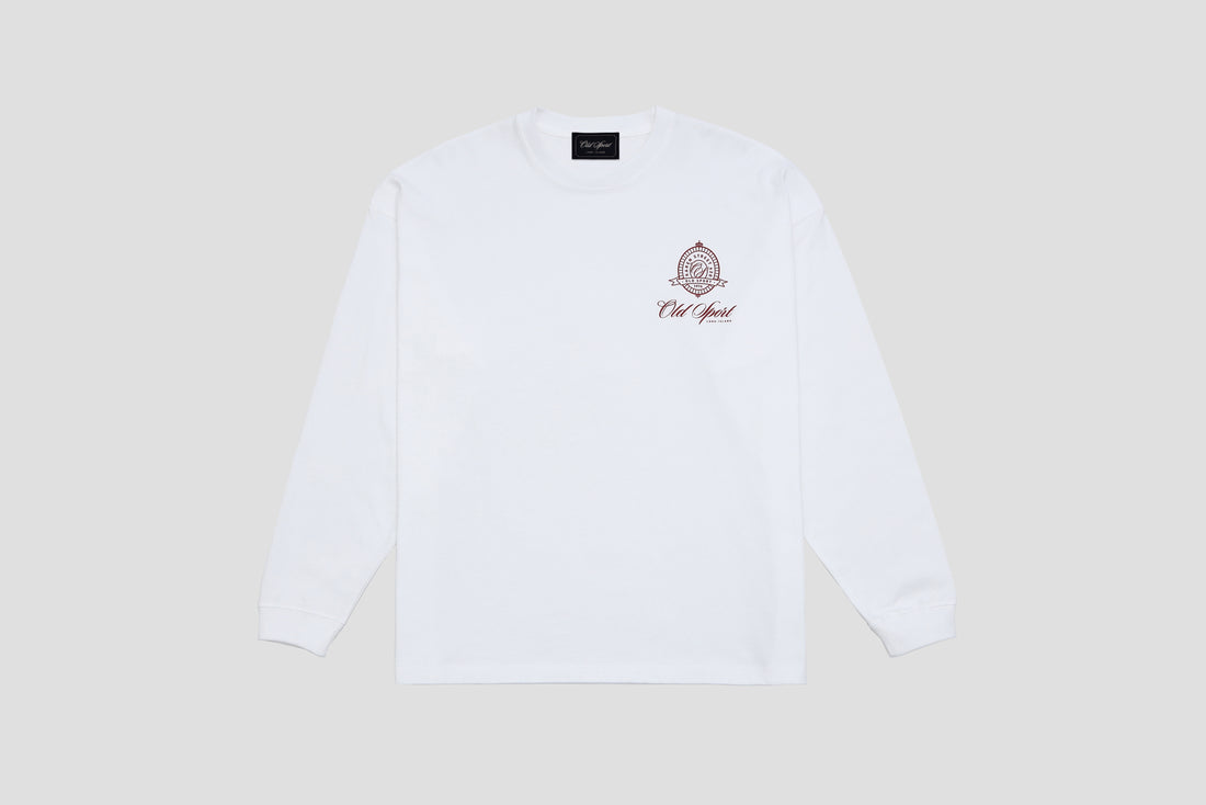 エンブレムクルーネックロンT OFF WHITE